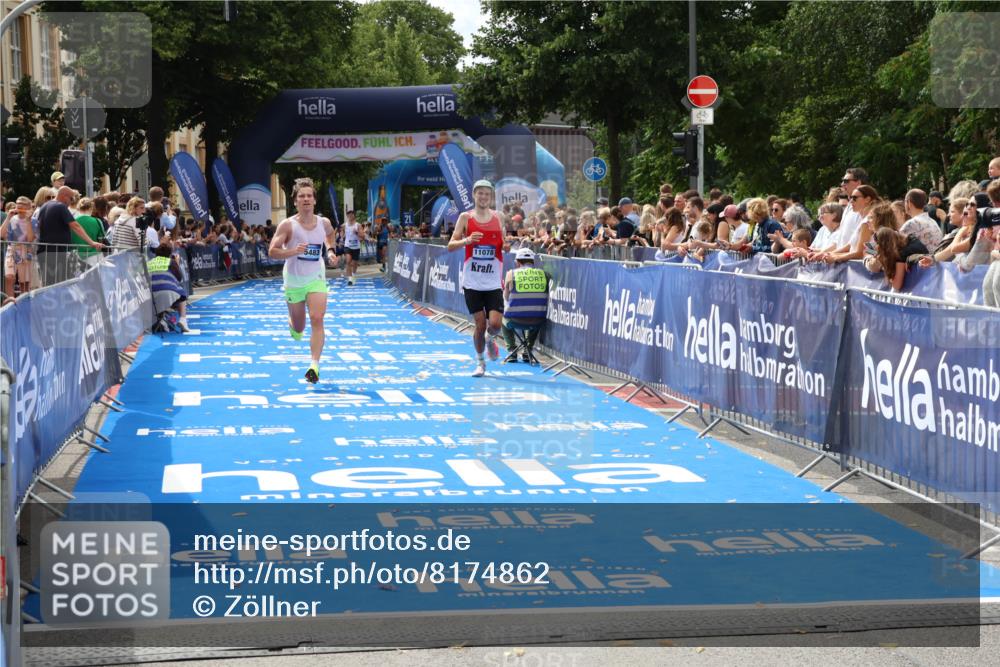 29.06.2025 - hella hamburg halbmarathon Zöllner http://msf.ph/oto/8174862 29.06.2025 10:25:09 Ziel 2483, 11078, 13913, 15483 meine-sportfotos.de