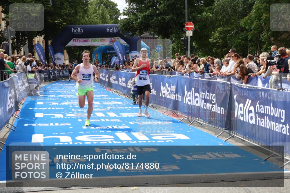 29.06.2025 - hella hamburg halbmarathon Zöllner http://msf.ph/oto/8174880 29.06.2025 10:25:10 Ziel 8376, 11078, 13913, 15483 meine-sportfotos.de
