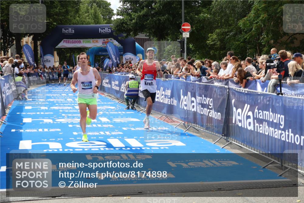 29.06.2025 - hella hamburg halbmarathon Zöllner http://msf.ph/oto/8174898 29.06.2025 10:25:10 Ziel 8376, 11078, 13913, 15483 meine-sportfotos.de