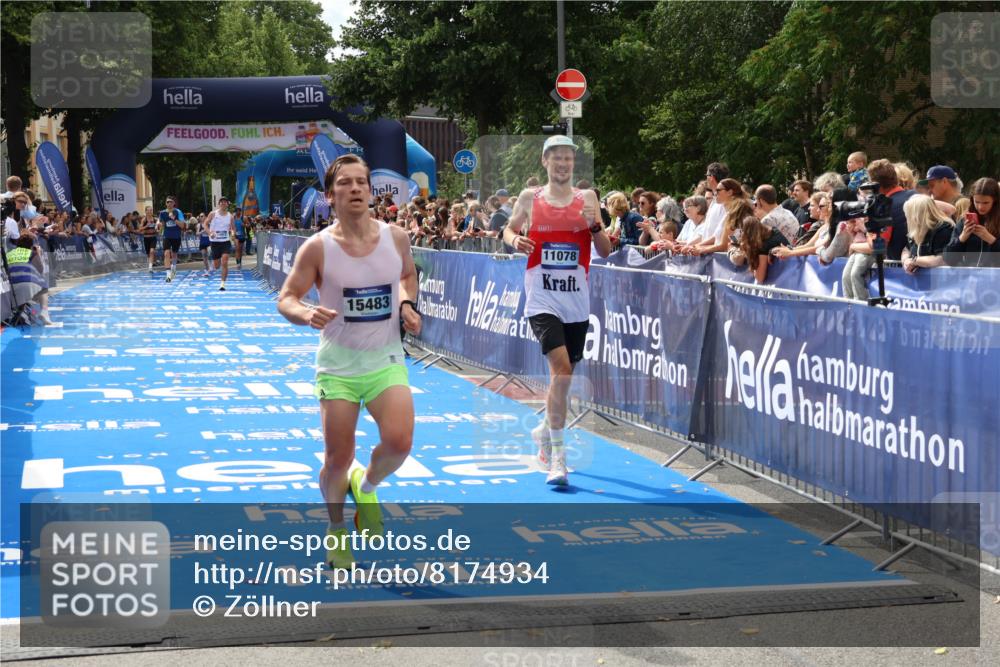 29.06.2025 - hella hamburg halbmarathon Zöllner http://msf.ph/oto/8174934 29.06.2025 10:25:11 Ziel 8376, 11078, 13913, 15483 meine-sportfotos.de