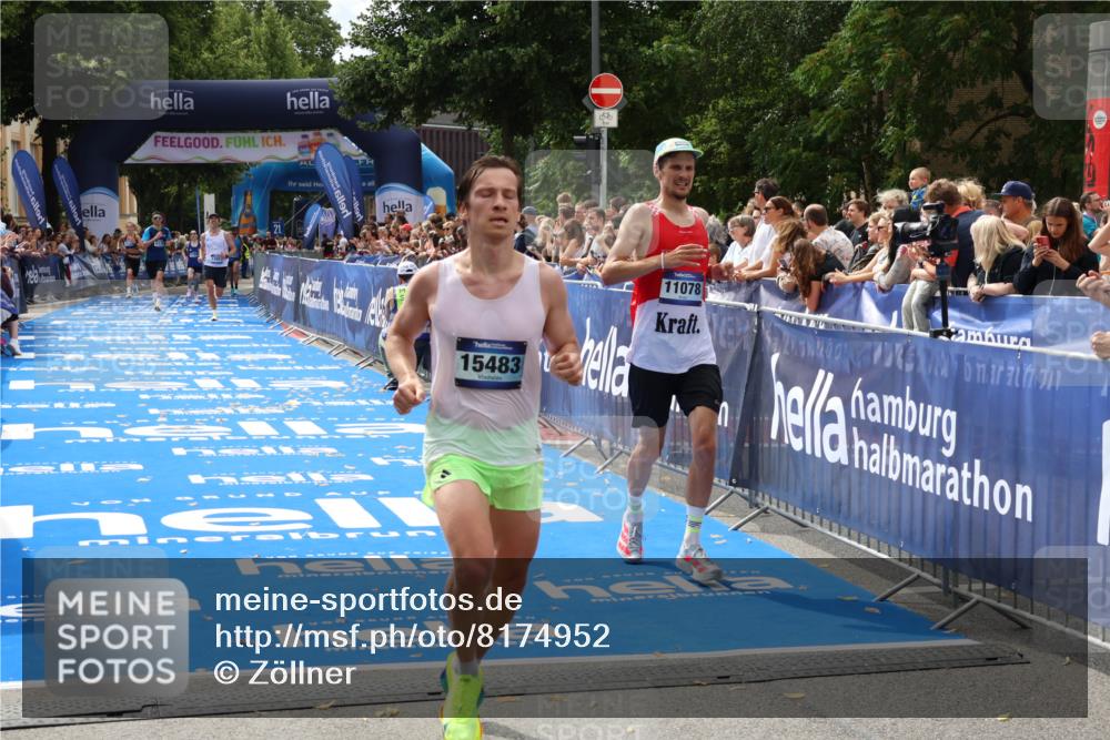 29.06.2025 - hella hamburg halbmarathon Zöllner http://msf.ph/oto/8174952 29.06.2025 10:25:11 Ziel 8376, 11078, 13913, 15483 meine-sportfotos.de