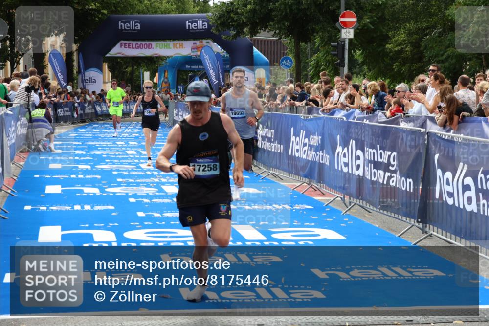 29.06.2025 - hella hamburg halbmarathon Zöllner http://msf.ph/oto/8175446 29.06.2025 10:25:58 Ziel 9767, 10468, 17258, 18692 meine-sportfotos.de