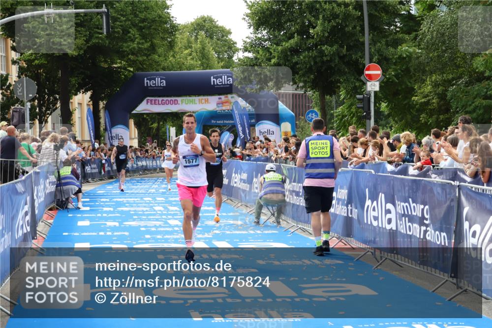 29.06.2025 - hella hamburg halbmarathon Zöllner http://msf.ph/oto/8175824 29.06.2025 10:26:41 Ziel 1577, 9565, 10848, 19076 meine-sportfotos.de