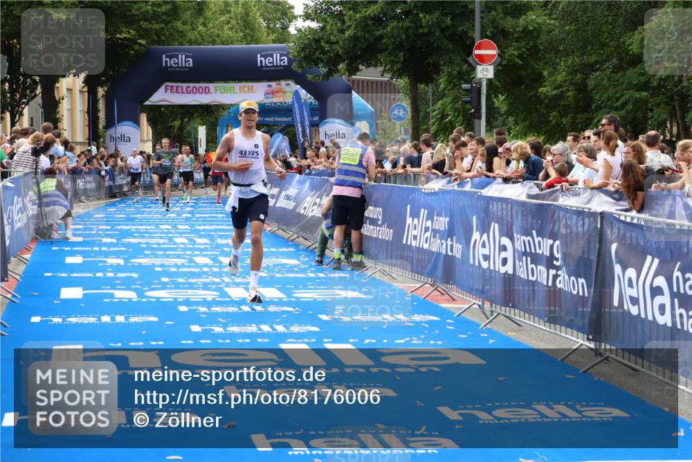 29.06.2025 - hella hamburg halbmarathon Zöllner http://msf.ph/oto/8176006 29.06.2025 10:26:56 Ziel 5344, 9079, 12992, 15023 meine-sportfotos.de