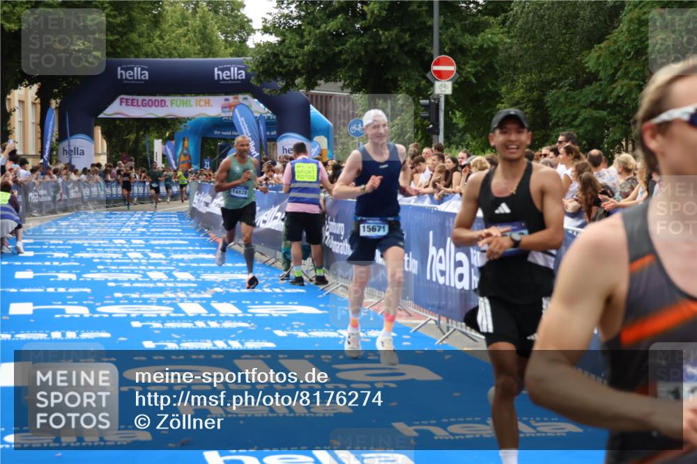 29.06.2025 - hella hamburg halbmarathon Zöllner http://msf.ph/oto/8176274 29.06.2025 10:27:08 Ziel 13956, 14828, 15671 meine-sportfotos.de