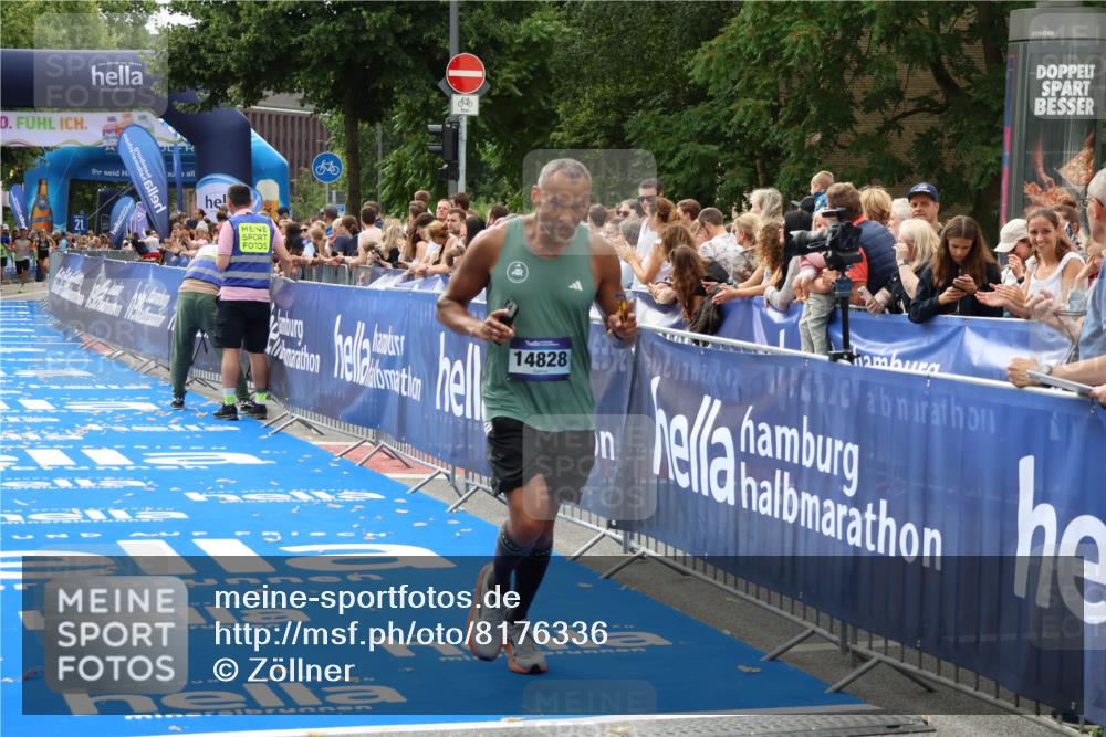 29.06.2025 - hella hamburg halbmarathon Zöllner http://msf.ph/oto/8176336 29.06.2025 10:27:10 Ziel 14828 meine-sportfotos.de