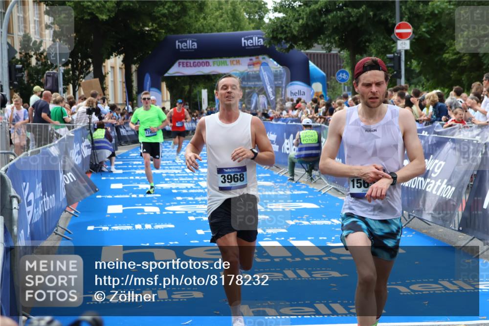 29.06.2025 - hella hamburg halbmarathon Zöllner http://msf.ph/oto/8178232 29.06.2025 10:28:50 Ziel 2604, 3968, 6090, 10486, 15655, 17428, 18763 meine-sportfotos.de