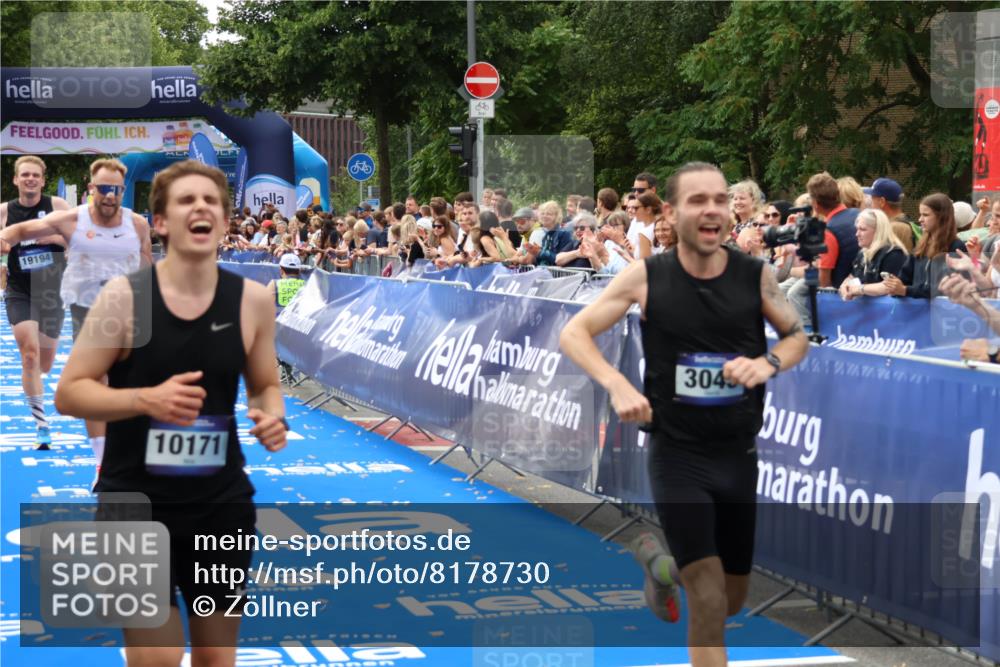 29.06.2025 - hella hamburg halbmarathon Zöllner http://msf.ph/oto/8178730 29.06.2025 10:29:15 Ziel 3043, 8473, 10171, 19194 meine-sportfotos.de