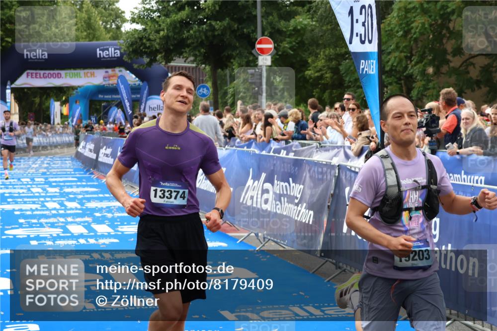 29.06.2025 - hella hamburg halbmarathon Zöllner http://msf.ph/oto/8179409 29.06.2025 10:29:52 Ziel 13374, 19202 meine-sportfotos.de