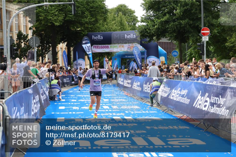 29.06.2025 - hella hamburg halbmarathon Zöllner http://msf.ph/oto/8179417 29.06.2025 10:29:56 Ziel 5308, 19202 meine-sportfotos.de