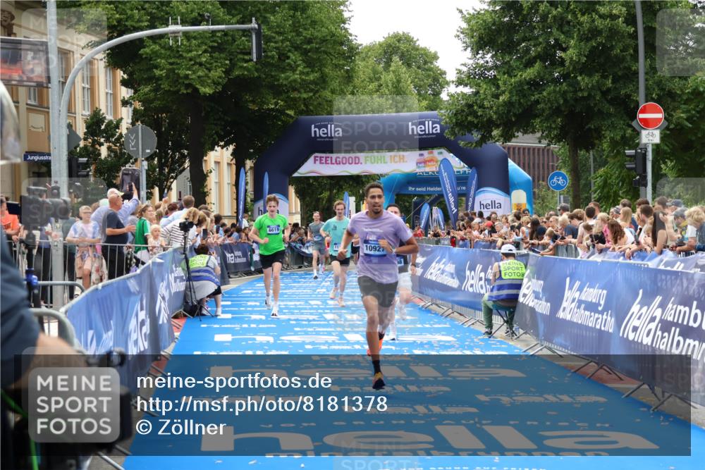 29.06.2025 - hella hamburg halbmarathon Zöllner http://msf.ph/oto/8181378 29.06.2025 10:32:00 Ziel 1407, 4129, 4698, 6619, 10927, 11199 meine-sportfotos.de