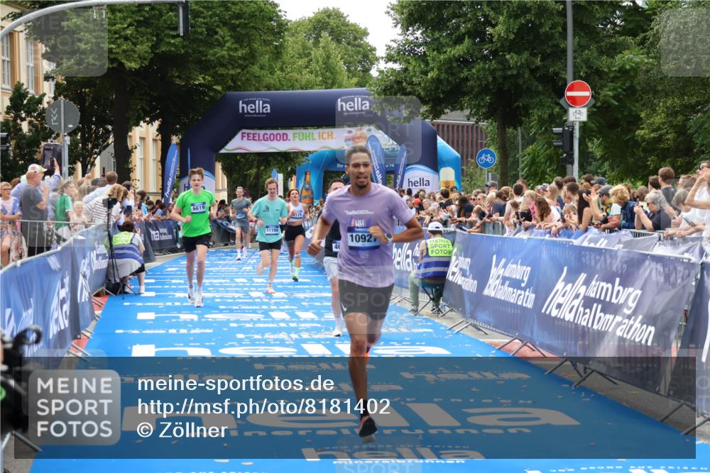 29.06.2025 - hella hamburg halbmarathon Zöllner http://msf.ph/oto/8181402 29.06.2025 10:32:00 Ziel 1407, 4129, 4698, 6619, 10927, 11199 meine-sportfotos.de