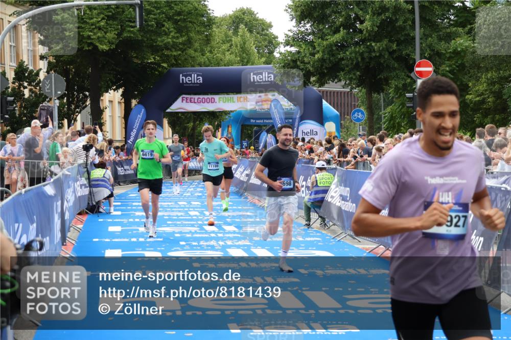 29.06.2025 - hella hamburg halbmarathon Zöllner http://msf.ph/oto/8181439 29.06.2025 10:32:01 Ziel 1407, 4129, 4698, 6619, 10927, 11199 meine-sportfotos.de