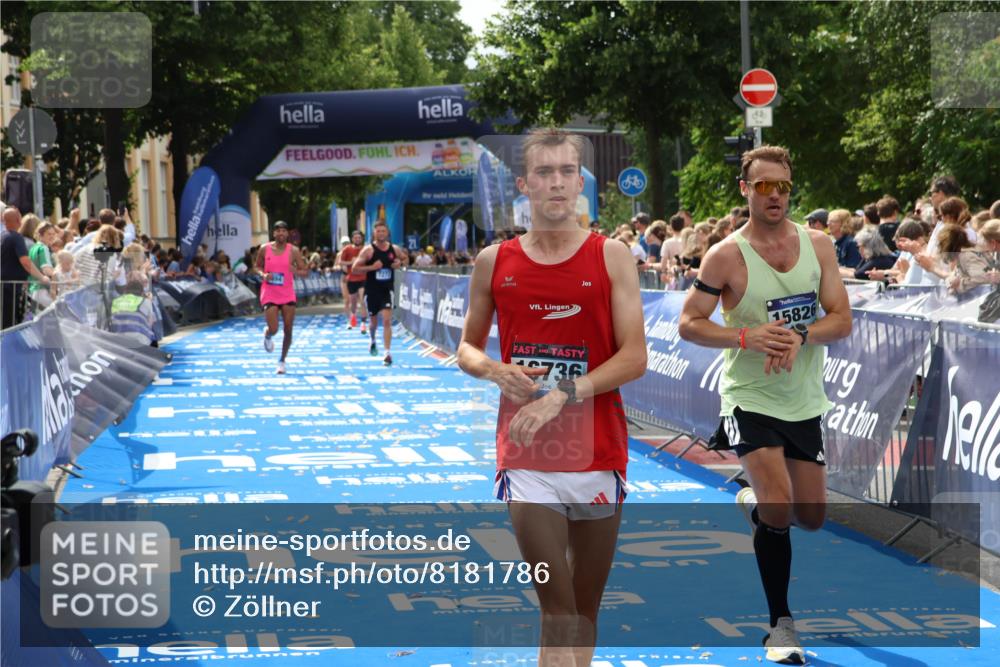29.06.2025 - hella hamburg halbmarathon Zöllner http://msf.ph/oto/8181786 29.06.2025 10:32:16 Ziel 1894, 7272, 10876, 15826, 16736 meine-sportfotos.de