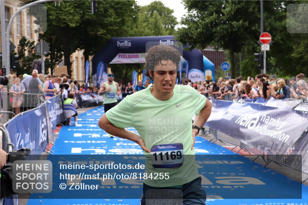 29.06.2025 - hella hamburg halbmarathon Zöllner http://msf.ph/oto/8184255 29.06.2025 10:33:10 Ziel 1910, 6473, 14276, 17802 meine-sportfotos.de
