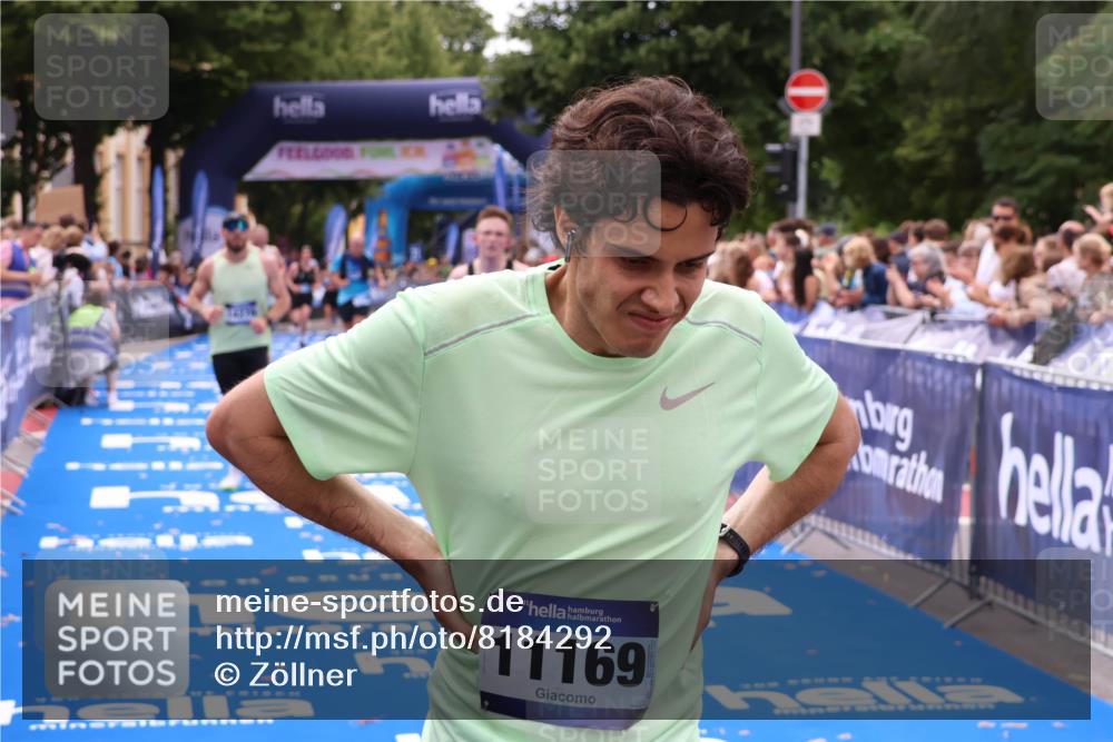 29.06.2025 - hella hamburg halbmarathon Zöllner http://msf.ph/oto/8184292 29.06.2025 10:33:11 Ziel 1910, 6473, 14276, 17802 meine-sportfotos.de