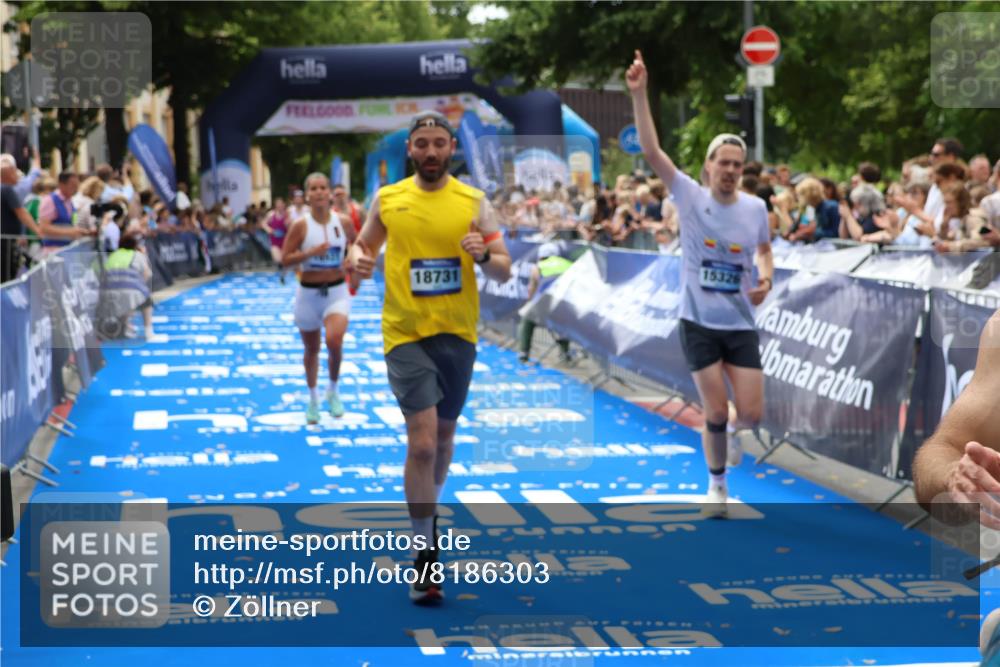29.06.2025 - hella hamburg halbmarathon Zöllner http://msf.ph/oto/8186303 29.06.2025 10:33:35 Ziel 1053, 4602, 8312, 15326, 16931, 18731, 18854 meine-sportfotos.de
