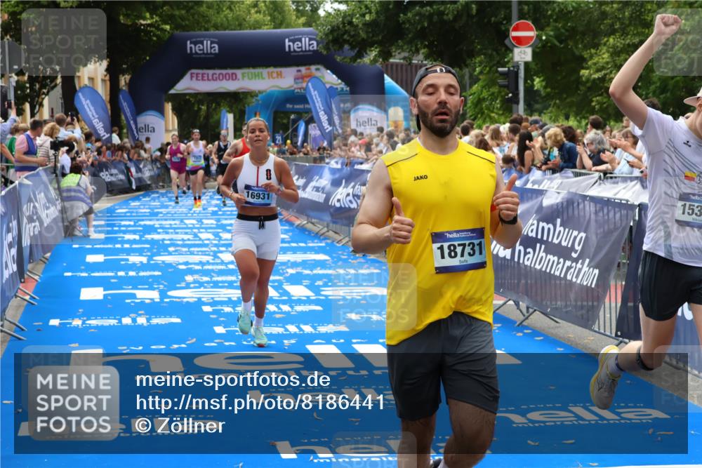 29.06.2025 - hella hamburg halbmarathon Zöllner http://msf.ph/oto/8186441 29.06.2025 10:33:36 Ziel 1053, 8312, 15326, 16931, 18731, 18854 meine-sportfotos.de