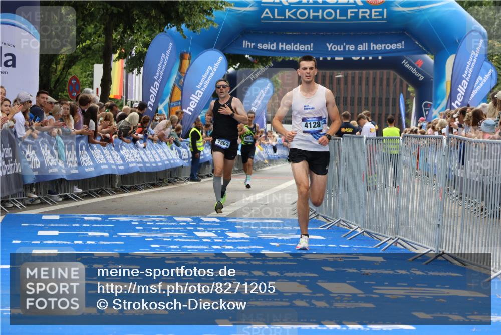 29.06.2025 - hella hamburg halbmarathon Strokosch-Dieckow http://msf.ph/oto/8271205 29.06.2025 10:22:59 Ziel 4128, 7862, 11624, 18328 meine-sportfotos.de