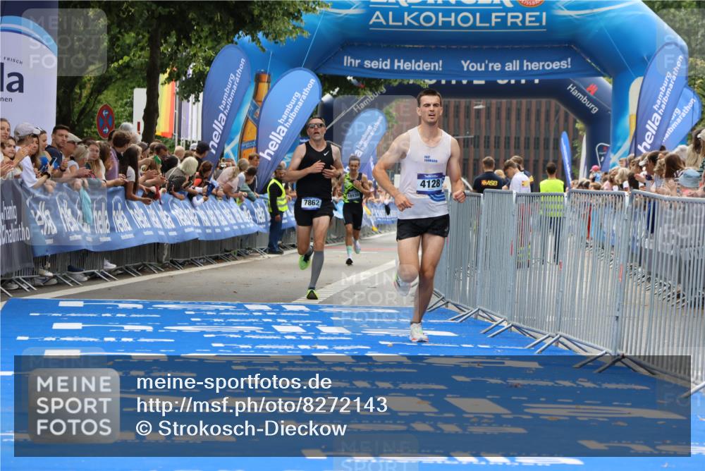 29.06.2025 - hella hamburg halbmarathon Strokosch-Dieckow http://msf.ph/oto/8272143 29.06.2025 10:22:59 Ziel 4128, 7862, 11624, 18328 meine-sportfotos.de