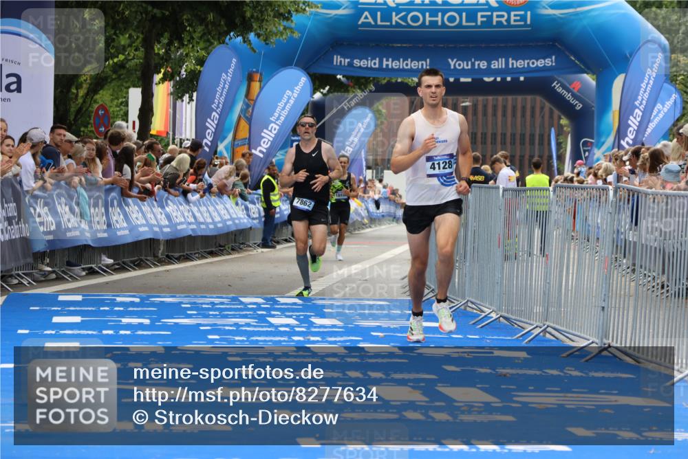 29.06.2025 - hella hamburg halbmarathon Strokosch-Dieckow http://msf.ph/oto/8277634 29.06.2025 10:23:00 Ziel 4128, 7862, 11624, 18328, 18930 meine-sportfotos.de