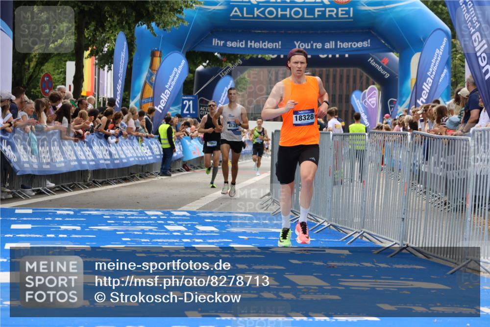 29.06.2025 - hella hamburg halbmarathon Strokosch-Dieckow http://msf.ph/oto/8278713 29.06.2025 10:22:56 Ziel 4128, 7862, 11624, 16548, 18328 meine-sportfotos.de