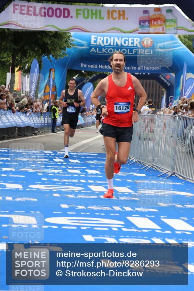 29.06.2025 - hella hamburg halbmarathon Strokosch-Dieckow http://msf.ph/oto/8286293 29.06.2025 10:21:05 Ziel 6530, 14717, 16120 meine-sportfotos.de