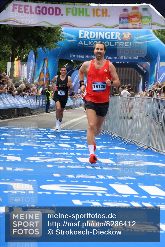 29.06.2025 - hella hamburg halbmarathon Strokosch-Dieckow http://msf.ph/oto/8286412 29.06.2025 10:21:04 Ziel 6530, 14717, 16120 meine-sportfotos.de