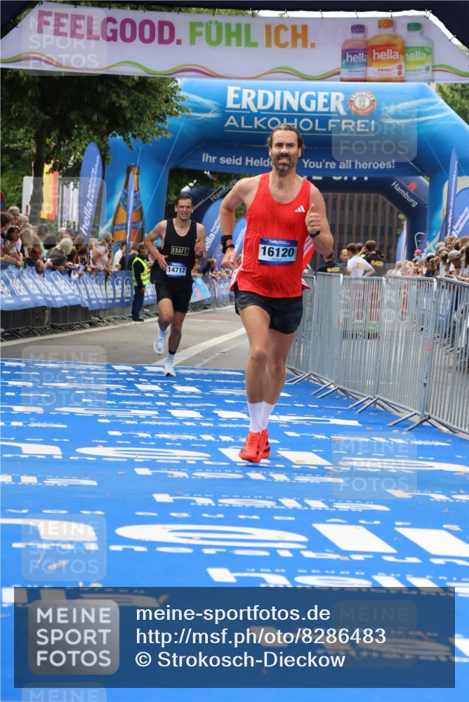 29.06.2025 - hella hamburg halbmarathon Strokosch-Dieckow http://msf.ph/oto/8286483 29.06.2025 10:21:04 Ziel 6530, 14717, 16120 meine-sportfotos.de