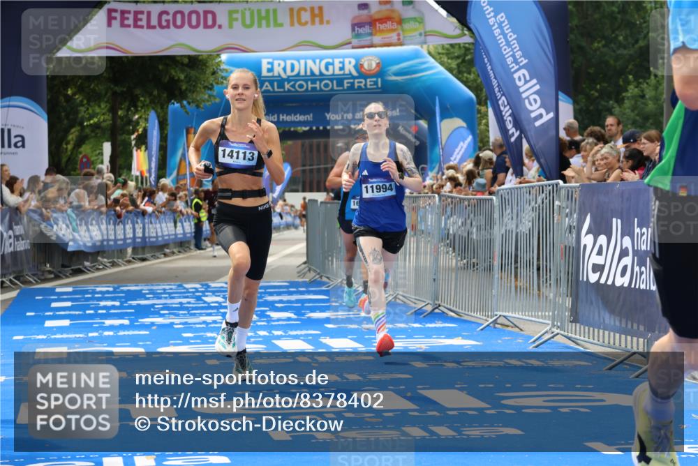 29.06.2025 - hella hamburg halbmarathon Strokosch-Dieckow http://msf.ph/oto/8378402 29.06.2025 10:25:13 Ziel 8376, 11994, 13913, 14113, 16484 meine-sportfotos.de