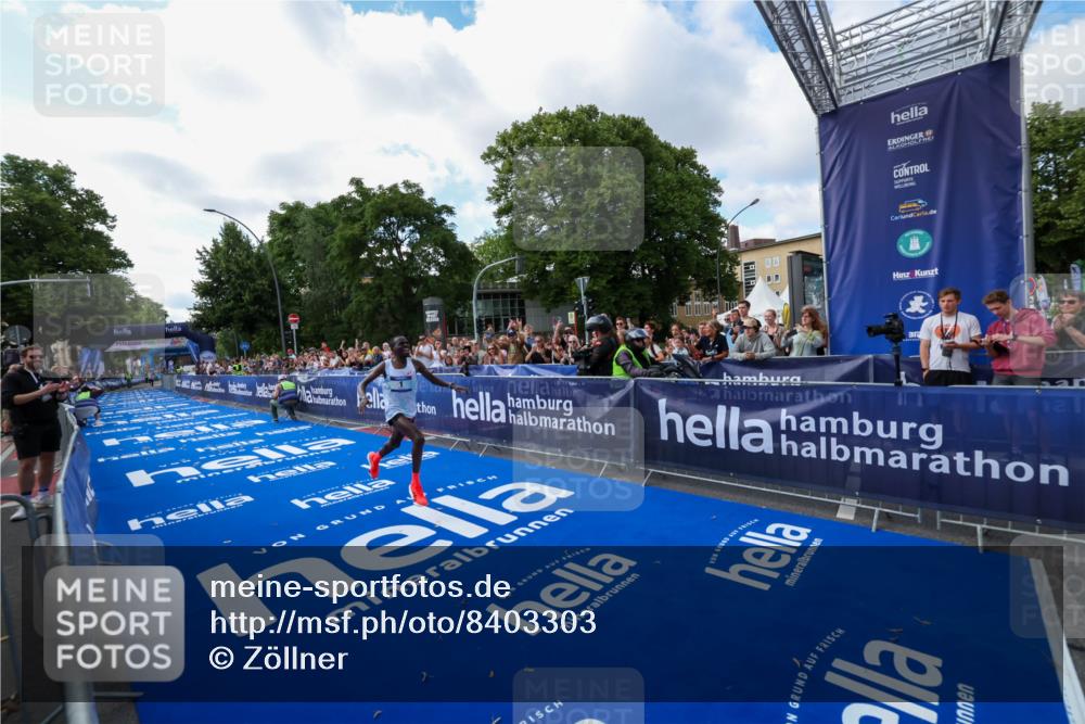29.06.2025 - hella hamburg halbmarathon Zöllner http://msf.ph/oto/8403303 29.06.2025 10:01:05 Ziel 1, 5 meine-sportfotos.de