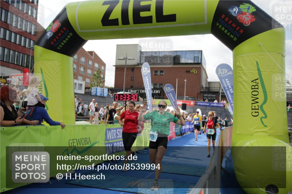 10.08.2025 - GEWOBA Citytriathlon Bremen H.Heesch http://msf.ph/oto/8539994 10.08.2025 11:37:07 Ziel 41, 461, 504 meine-sportfotos.de