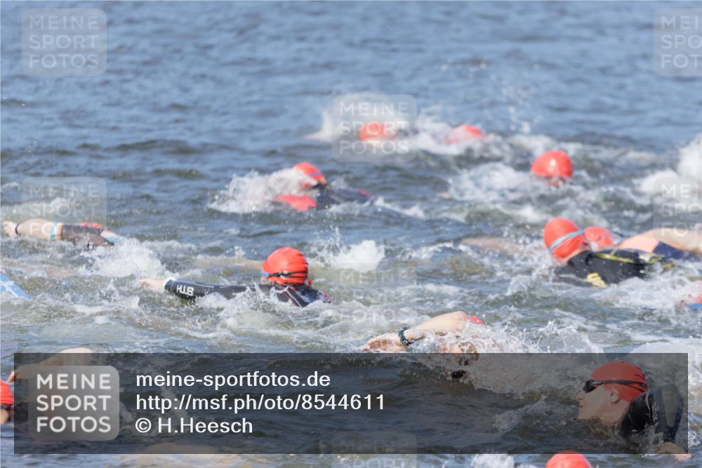 10.08.2025 - GEWOBA Citytriathlon Bremen H.Heesch http://msf.ph/oto/8544611 10.08.2025 10:04:00 Schwimmen  meine-sportfotos.de