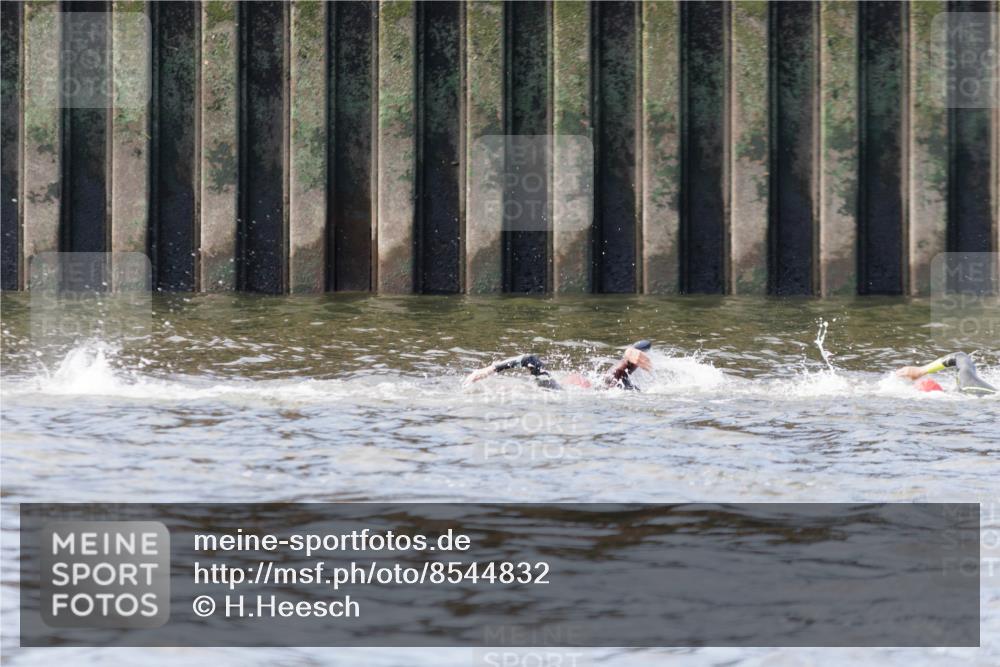 10.08.2025 - GEWOBA Citytriathlon Bremen H.Heesch http://msf.ph/oto/8544832 10.08.2025 10:04:35 Schwimmen  meine-sportfotos.de