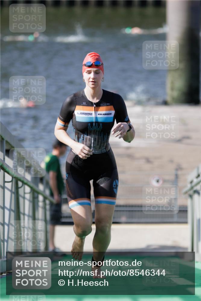 10.08.2025 - GEWOBA Citytriathlon Bremen H.Heesch http://msf.ph/oto/8546344 10.08.2025 10:17:28 Schwimmen 441 meine-sportfotos.de