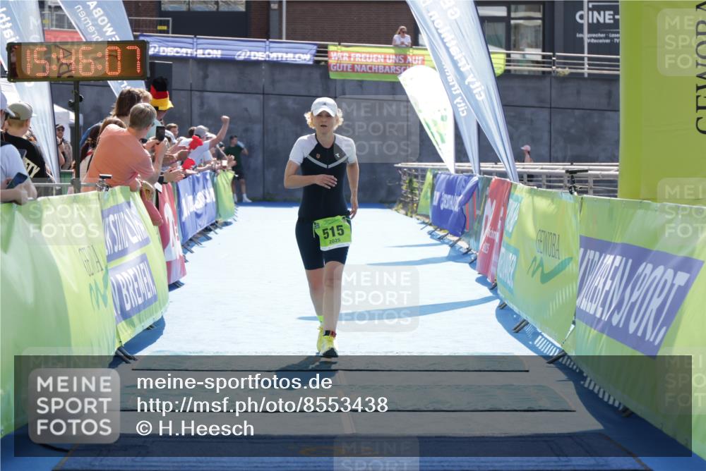 10.08.2025 - GEWOBA Citytriathlon Bremen H.Heesch http://msf.ph/oto/8553438 10.08.2025 15:46:11 Ziel 515 meine-sportfotos.de