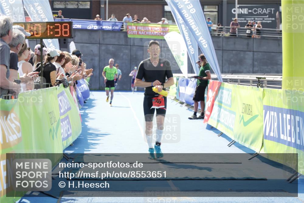 10.08.2025 - GEWOBA Citytriathlon Bremen H.Heesch http://msf.ph/oto/8553651 10.08.2025 14:01:42 Ziel 846 meine-sportfotos.de