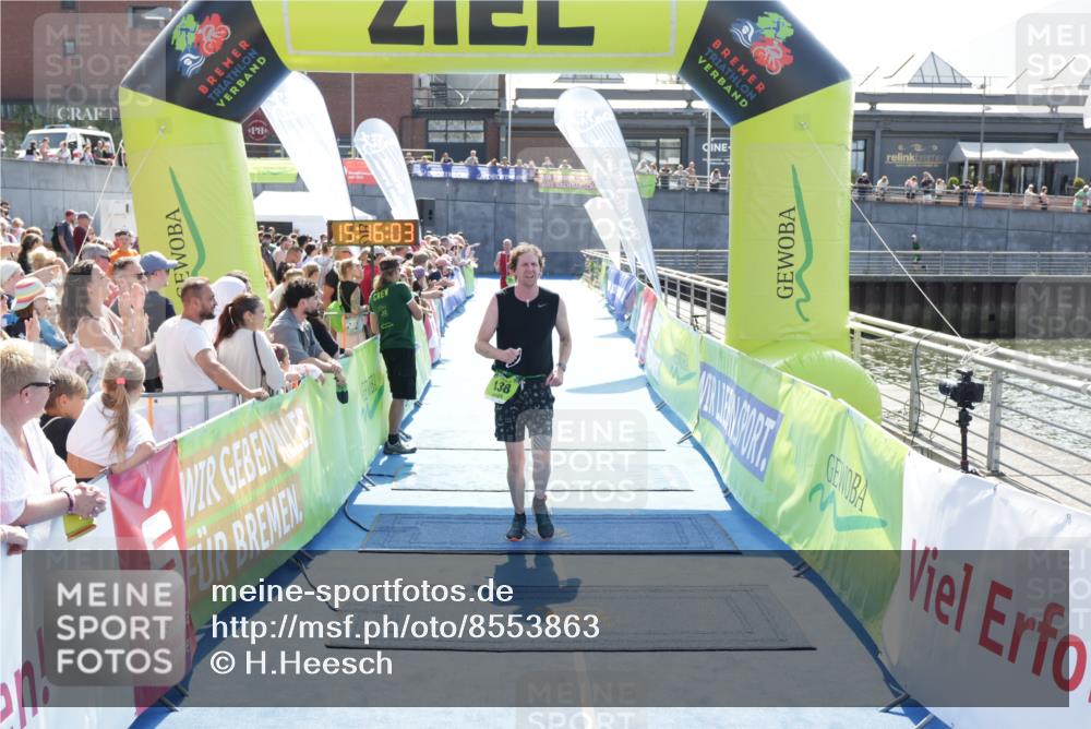 10.08.2025 - GEWOBA Citytriathlon Bremen H.Heesch http://msf.ph/oto/8553863 10.08.2025 15:16:06 Ziel 138 meine-sportfotos.de