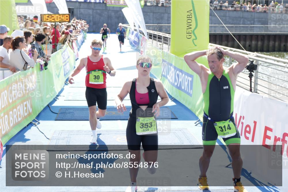 10.08.2025 - GEWOBA Citytriathlon Bremen H.Heesch http://msf.ph/oto/8554876 10.08.2025 15:20:52 Ziel 30, 314, 353, 423, 436 meine-sportfotos.de