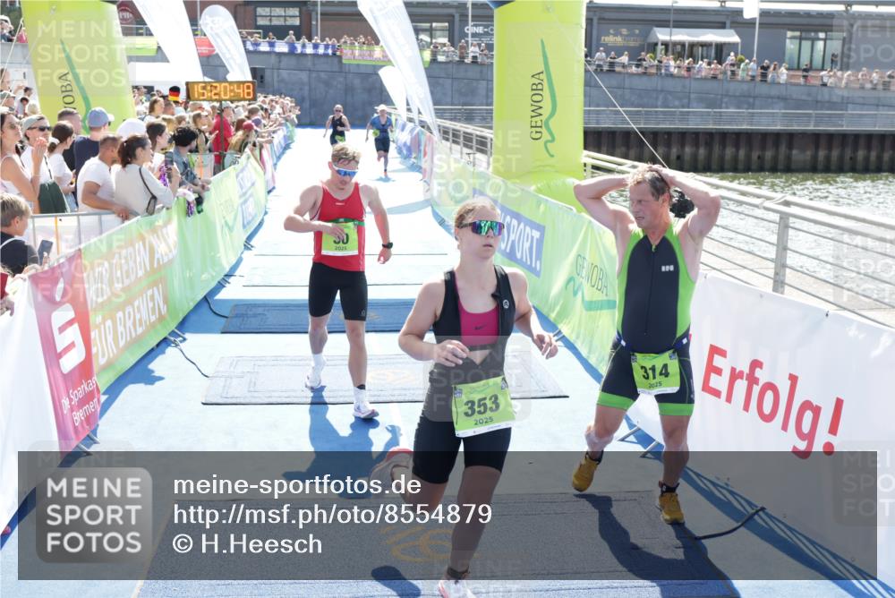 10.08.2025 - GEWOBA Citytriathlon Bremen H.Heesch http://msf.ph/oto/8554879 10.08.2025 15:20:52 Ziel 30, 314, 353, 423, 436 meine-sportfotos.de