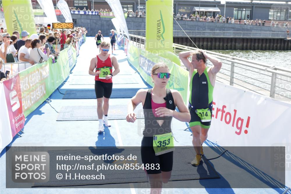 10.08.2025 - GEWOBA Citytriathlon Bremen H.Heesch http://msf.ph/oto/8554883 10.08.2025 15:20:52 Ziel 30, 314, 353, 423, 436 meine-sportfotos.de