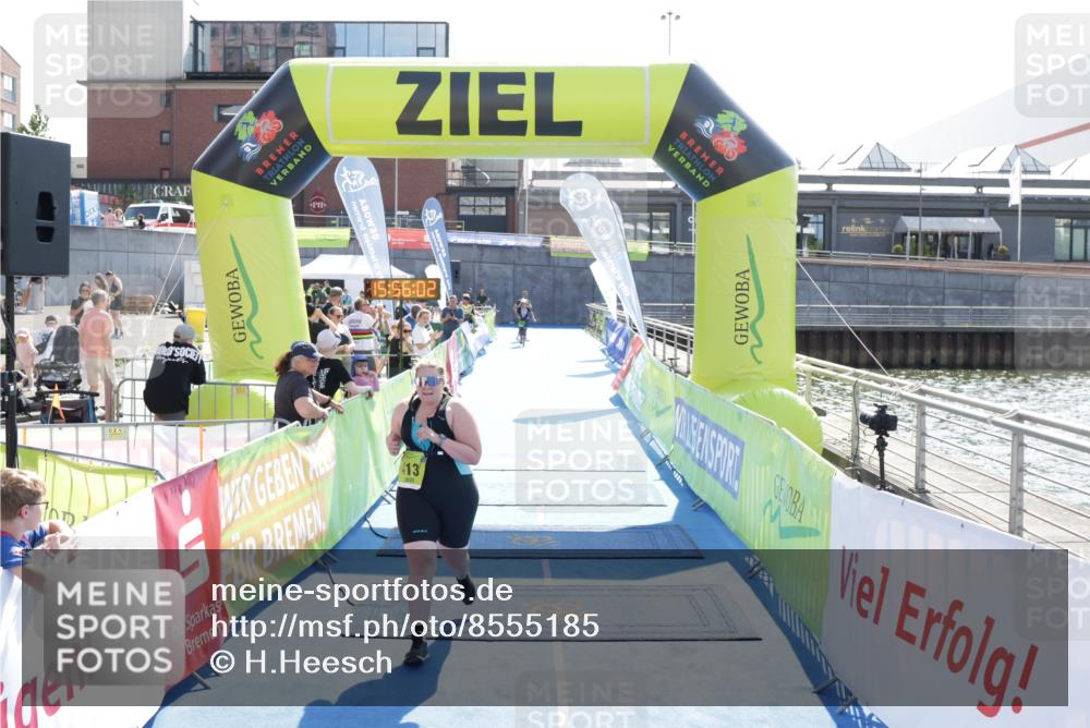 10.08.2025 - GEWOBA Citytriathlon Bremen H.Heesch http://msf.ph/oto/8555185 10.08.2025 15:56:06 Ziel 413 meine-sportfotos.de