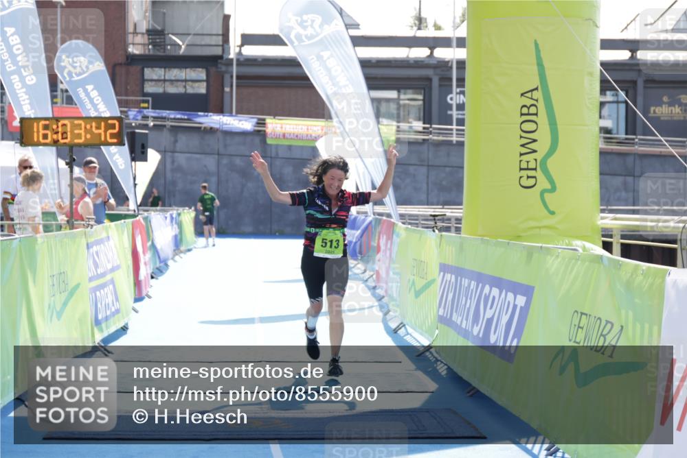 10.08.2025 - GEWOBA Citytriathlon Bremen H.Heesch http://msf.ph/oto/8555900 10.08.2025 16:03:46 Ziel 513 meine-sportfotos.de