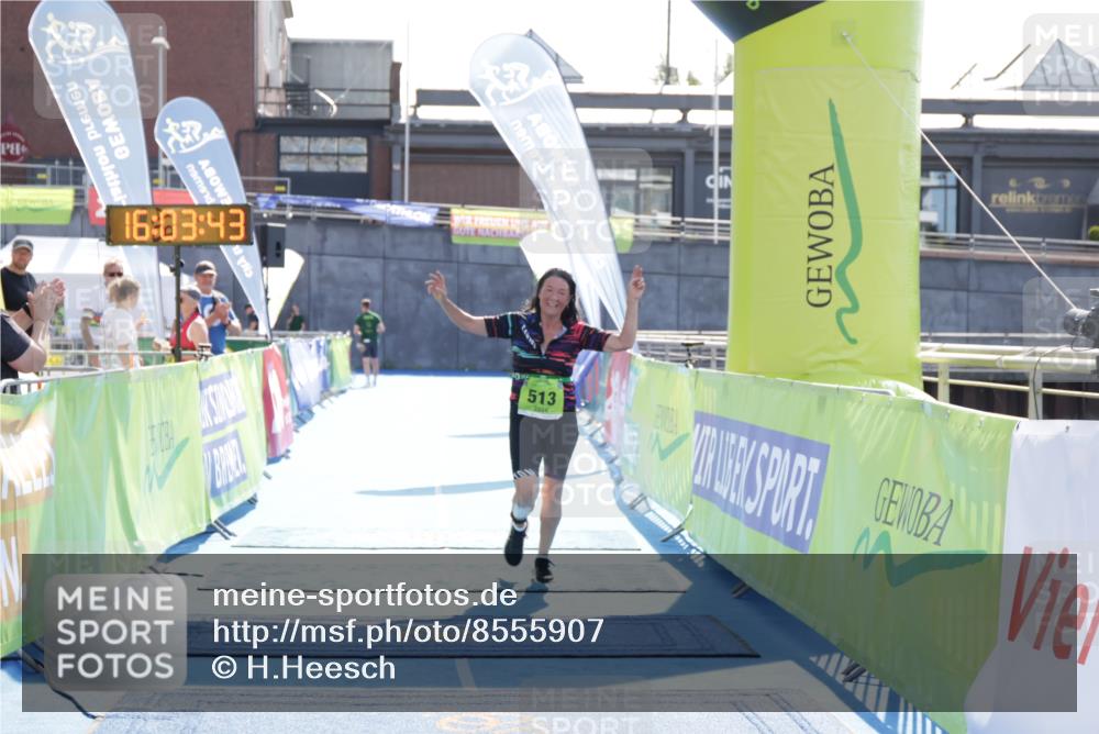 10.08.2025 - GEWOBA Citytriathlon Bremen H.Heesch http://msf.ph/oto/8555907 10.08.2025 16:03:47 Ziel 513 meine-sportfotos.de