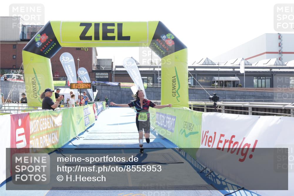 10.08.2025 - GEWOBA Citytriathlon Bremen H.Heesch http://msf.ph/oto/8555953 10.08.2025 16:03:48 Ziel 513 meine-sportfotos.de