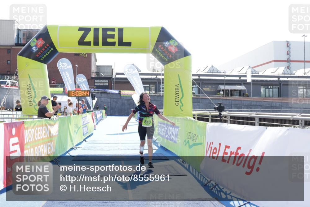10.08.2025 - GEWOBA Citytriathlon Bremen H.Heesch http://msf.ph/oto/8555961 10.08.2025 16:03:48 Ziel 513 meine-sportfotos.de