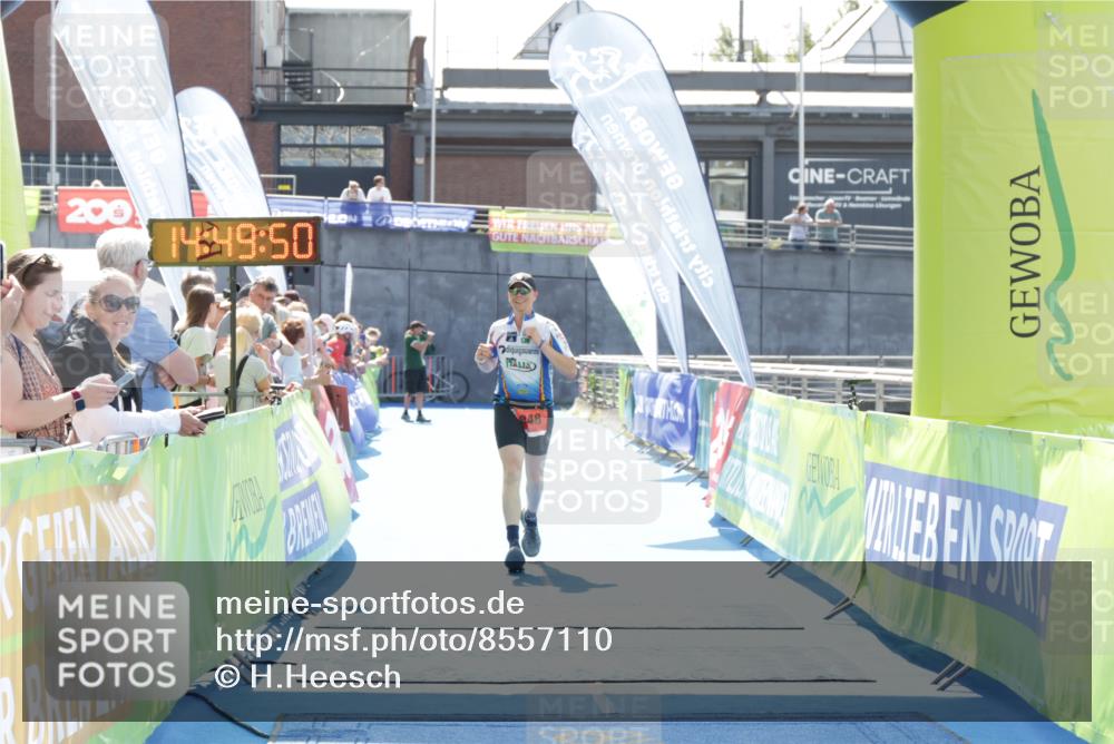 10.08.2025 - GEWOBA Citytriathlon Bremen H.Heesch http://msf.ph/oto/8557110 10.08.2025 14:49:54 Ziel 848 meine-sportfotos.de
