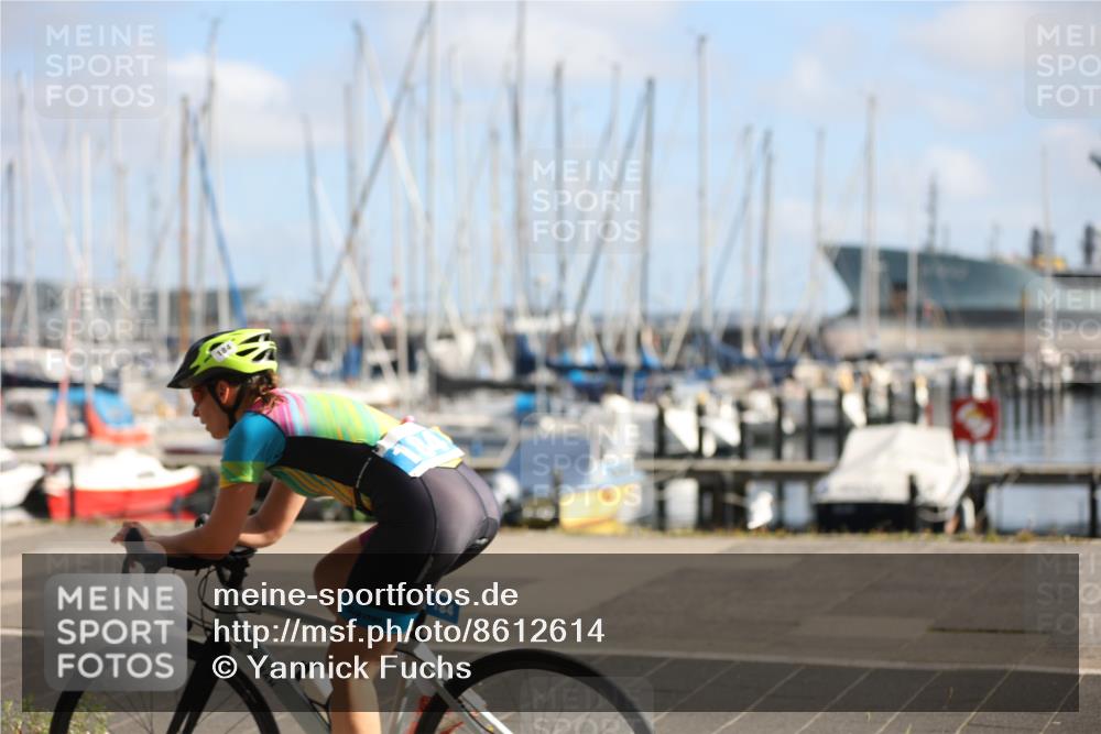 17.08.2025 - KN Förde Triathlon 2025 Yannick Fuchs http://msf.ph/oto/8612614 17.08.2025 10:04:32 Radfahren 176, 182, 184, 188, 188 meine-sportfotos.de