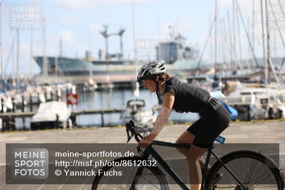 17.08.2025 - KN Förde Triathlon 2025 Yannick Fuchs http://msf.ph/oto/8612632 17.08.2025 10:04:40 Radfahren 156, 170, 176 meine-sportfotos.de