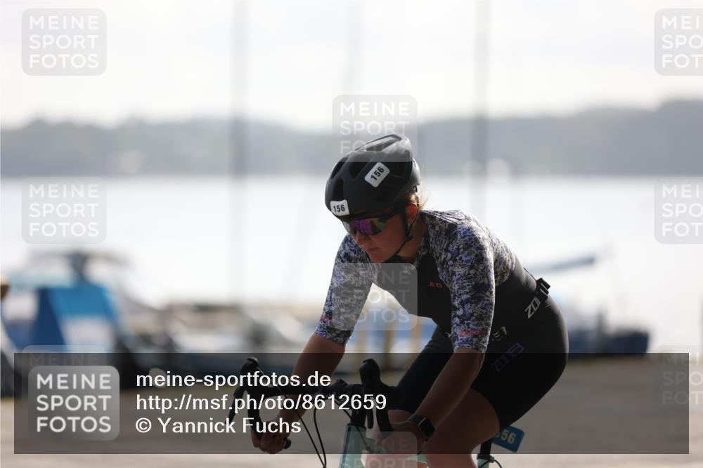 17.08.2025 - KN Förde Triathlon 2025 Yannick Fuchs http://msf.ph/oto/8612659 17.08.2025 10:04:48 Radfahren 156, 216, 231, 170, 176 meine-sportfotos.de